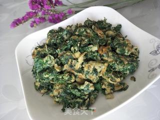 地菜摊鸡蛋的做法步骤:6