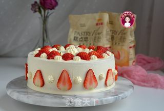 草莓奶油戚风蛋糕的做法步骤:18