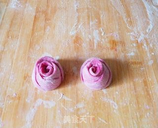 玫瑰花面包的做法步骤:10