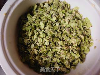 又是一年榆钱绿:玉米面蒸榆钱的做法步骤:5