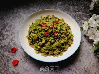 又是一年榆钱绿:玉米面蒸榆钱的做法步骤:9