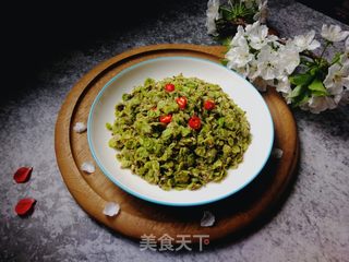 又是一年榆钱绿:玉米面蒸榆钱的做法步骤:11
