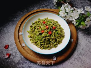 又是一年榆钱绿:玉米面蒸榆钱的做法步骤:10