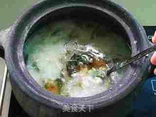 鱼腥草瘦肉粥的做法步骤:9