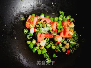 西红柿青椒盖浇面的做法步骤：5