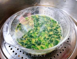 菠菜蒸蛋羹的做法步骤:8