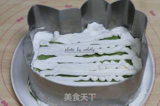 Kitty抹茶千层蛋糕的做法步骤:11