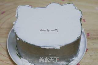 Kitty抹茶千层蛋糕的做法步骤:13