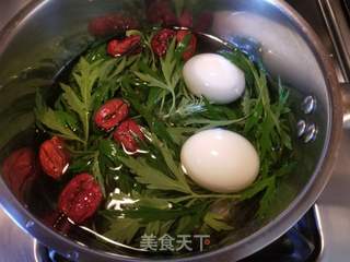 益母草鸡蛋黑糖水的做法步骤:5