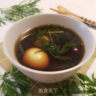 益母草鸡蛋黑糖水的做法步骤:8