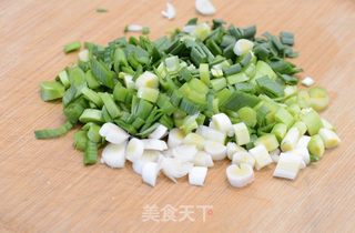 肉末青蒜豆腐的做法步骤:3
