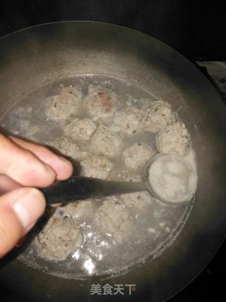 菠菜丸子汤的做法步骤:12