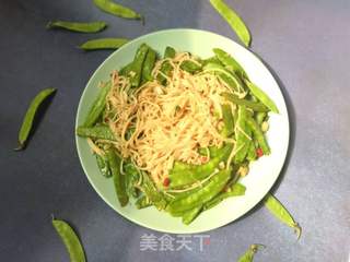 荷兰豆炒面的做法步骤:10