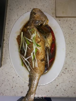 红烧黄花鱼的做法步骤：8