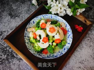 胡萝卜西兰花炒虾仁的做法步骤:13