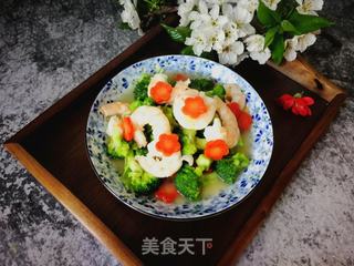 胡萝卜西兰花炒虾仁的做法步骤:14