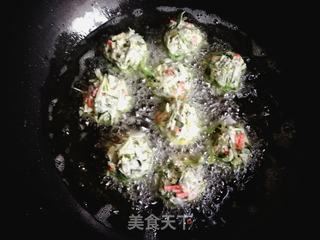 炸面条菜丸子的做法步骤：8