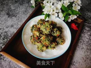 炸面条菜丸子的做法步骤：12