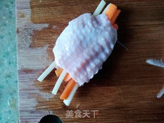 酿鸡翅的做法步骤:6