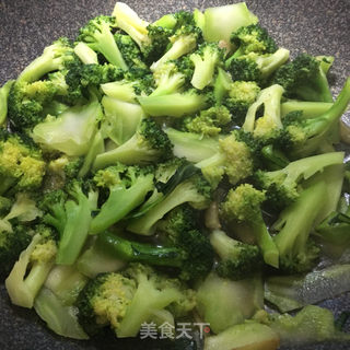 蒜香西兰花的做法步骤:5