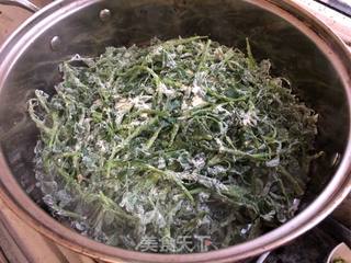 寻味春天-苜蓿蒸菜的做法步骤:4