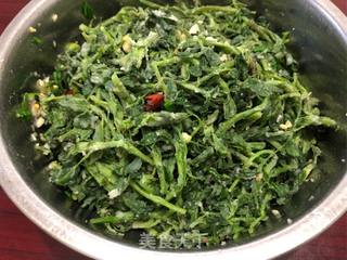 寻味春天-苜蓿蒸菜的做法步骤:7