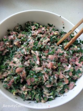 荠菜饺子的做法步骤:5