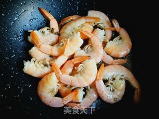 葱油炒大虾的做法步骤:9