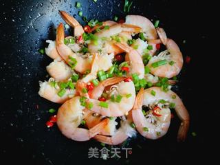 葱油炒大虾的做法步骤:10