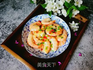葱油炒大虾的做法步骤:11