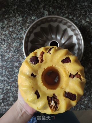 红枣核桃南瓜发糕的做法步骤:10