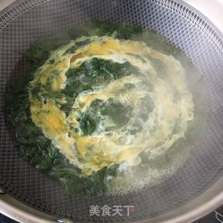 菊花芽蛋汤的做法步骤:13