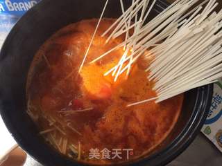 番茄浓汤面的做法步骤:6