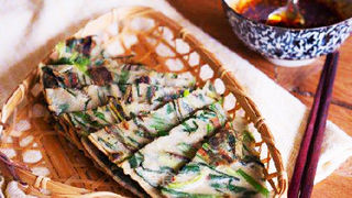 苦荞韭菜饼,与青团不同的美味的做法步骤:7