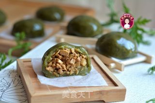 春笋豆干猪肉青团的做法步骤:17