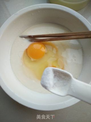 榆钱鸡蛋饼的做法步骤：3