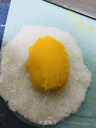 芒果糯米糍的做法步骤:8