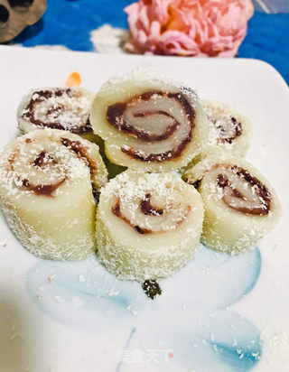 豆沙糯米卷(迷你版)的做法步骤:7