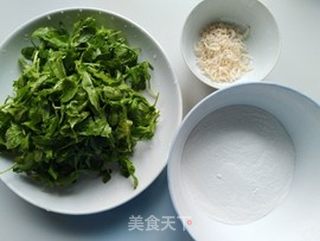 荠菜虾皮饼的做法步骤：1