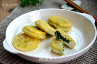 荠菜虾皮饼的做法步骤：11