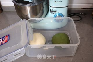 #艾草双色花卷的做法图解5