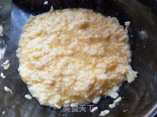 韭菜火腿米饭饼的做法步骤:4
