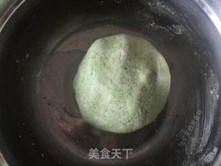 菜汁版青团的做法步骤:4