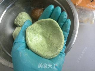 菜汁版青团的做法步骤:6