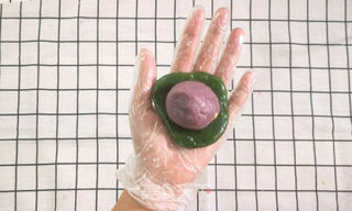 神仙口味,一咬就爆浆的流心芋泥青团的做法步骤:12