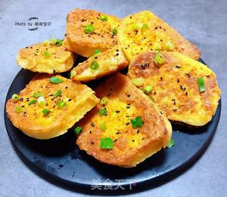 香煎馒头片的做法步骤:9