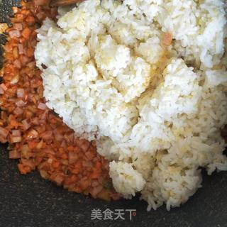 辣白菜炒饭的做法步骤：5