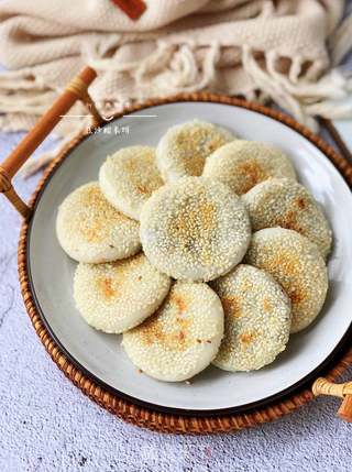 豆沙糯米饼的做法步骤:14