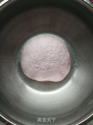 紫薯发面韭菜素馅包子的做法步骤:4