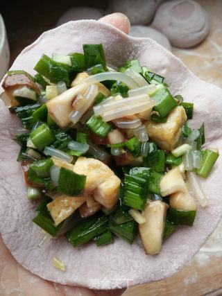 紫薯发面韭菜素馅包子的做法步骤:12